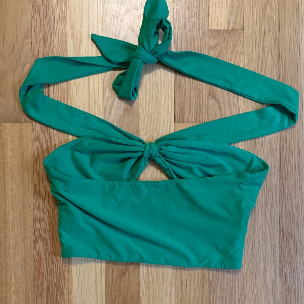 Green Halter Top - Picture 2 of 7